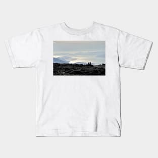 Mountains through the haze - Summit of Ben Nevis Kids T-Shirt